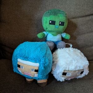 Minecraft Plush Lot Of 3